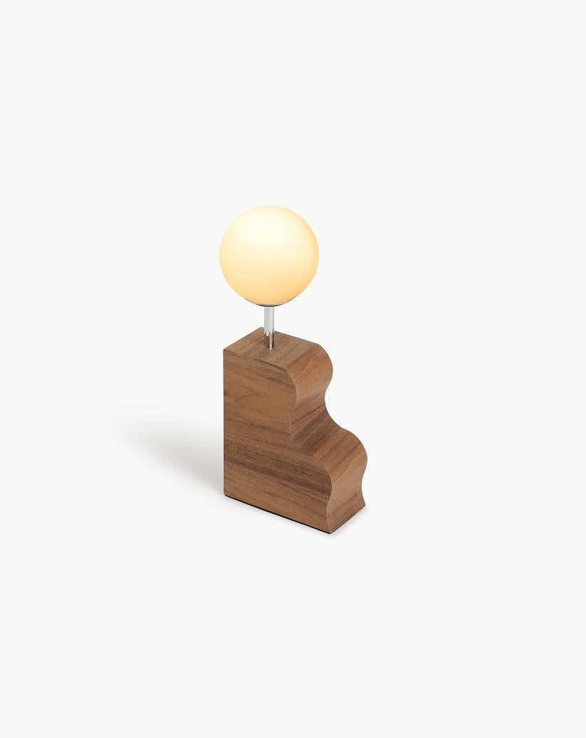 Tobogã Lamp - Small Walnut